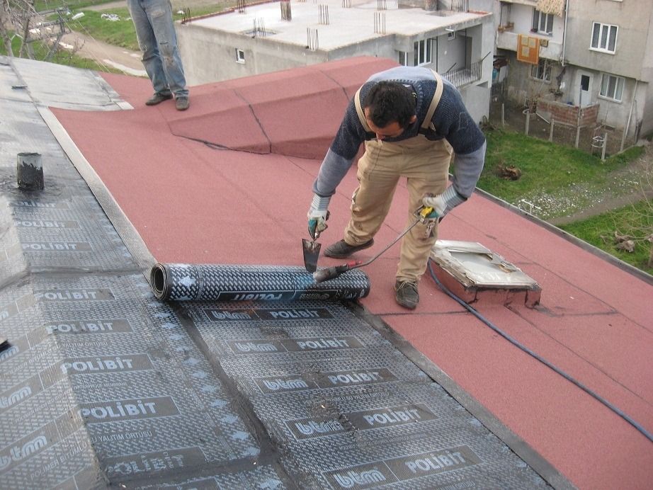 Ödemiş EPDM Kauçuk Çatı – düz çatıda arduvazlı bitümlü membran serimi
